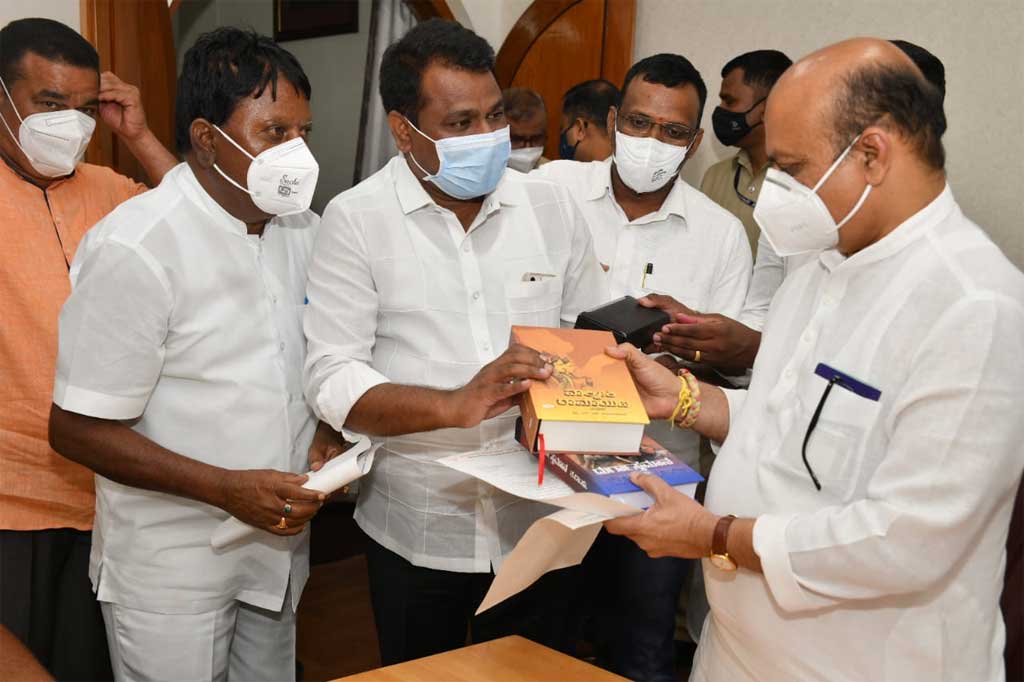 ರಾಜ್ಯ ಎಸ್.ಟಿ. ಸಮುದಾಯದ ಮೀಸಲಾತಿಯ ಪ್ರಮಾಣ ಹೆಚ್ಚಳಕ್ಕೆ ಬಿಜೆಪಿ ಎಸ್.ಟಿ. ಮೋರ್ಚಾ ಮನವಿ