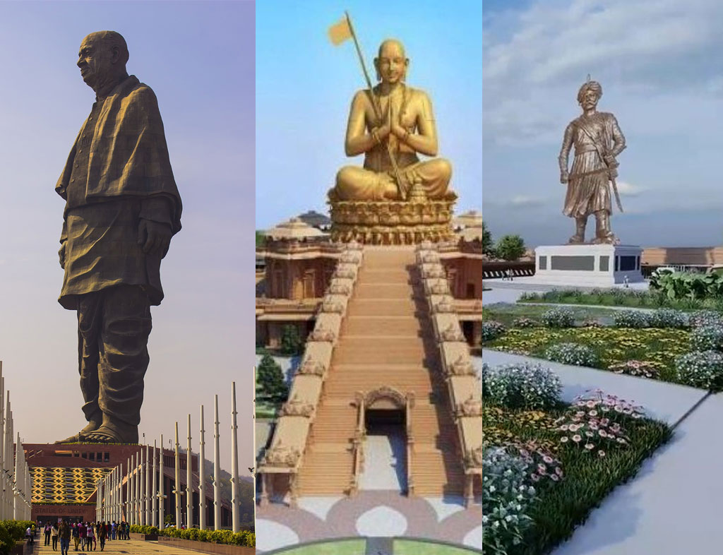 ದೇಶದ ಪ್ರಗತಿಗೆ ಕೊಡುಗೆ ನೀಡುತ್ತಿವೆ ಪ್ರತಿಮೆಗಳು.!