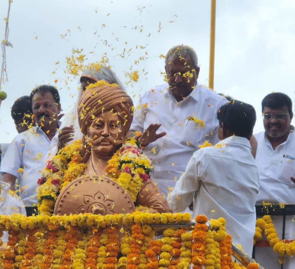 ಅಳಂದ ತಾಲ್ಲೂಕಿನ ಕಡಗಂಚಿ ಗ್ರಾಮದಲ್ಲಿ ಸಂಗೊಳ್ಳಿ ರಾಮಣ್ಣನವರ ಪ್ರತಿಮೆ ಅನಾವರಣ