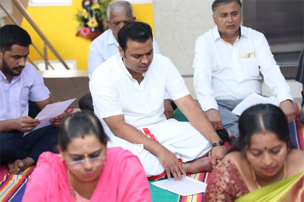 ರಾಜ್ಯ ಬಿಜೆಪಿ ಕಚೇರಿಯಲ್ಲಿ ಹನುಮಾನ್ ಚಾಲೀಸ ಪಠಣ